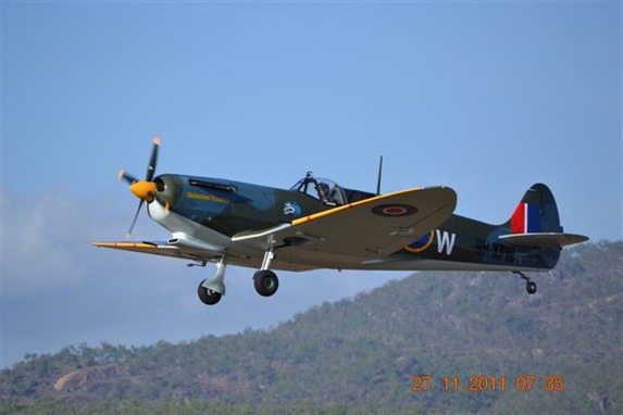 Replica full size Spitfire aircraft built by English Engineering, Cairns