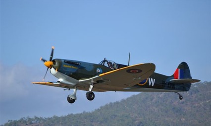 IMAGE OF SPITFIRE BUILT BY PAT ENGLISH OF ENGLISH ENGINEERING CAIRNS